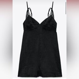 Zara gathered playsuit NWOT